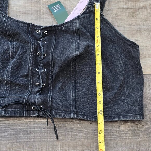 NWT - Denim Crop Tank Top, Size: XXL - Picture 7 of 12